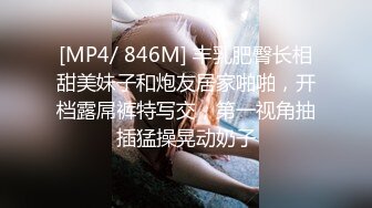 [MP4/ 846M] 丰乳肥臀长相甜美妹子和炮友居家啪啪，开档露屌裤特写交，第一视角抽插猛操晃动奶子