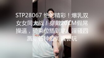 STP28067 绝对精彩！爆乳双女女同大战！穿戴20CM假屌操逼，骑乘位插到底，淫骚四溅，各种姿势真会玩