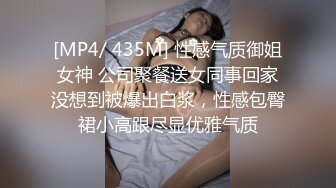 [MP4/ 435M] 性感气质御姐女神 公司聚餐送女同事回家没想到被爆出白浆，性感包臀裙小高跟尽显优雅气质