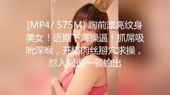 [MP4/ 575M] 胸前漂亮纹身美女！近期下海操逼！抓屌吸吮深喉，开档肉丝掰穴求操，怼入骚逼一顿输出