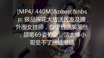 [MP4/ 440M]&nbsp;&nbsp; 极品探花大放送长发及腰外围女技师，自带透视装黑丝，舔菊69姿势交，活太棒小哥受不了抽插爆插