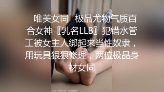 ✿唯美女同✿极品尤物气质百合女神〖乳名LLB〗犯错水管工被女主人绑起来当性奴隶，用玩具狠狠修理，两位极品身材女同