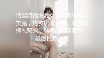 情趣旗袍爆乳女神，顶级黑丝美腿，炮友居家大操，站立抽插怼骚穴，骑乘掰开屁股操，极度性感诱惑