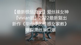 【最新极品流出】爱丝袜女神『vivian姐』2022最新复出新作《毕业季的性感女家教》爆裂黑丝操口爆