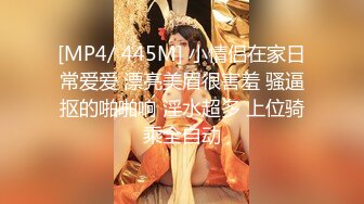 [MP4/ 445M] 小情侣在家日常爱爱 漂亮美眉很害羞 骚逼抠的啪啪响 淫水超多 上位骑乘全自动