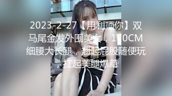 2023-2-27【用利顶你】双马尾金发外围美女，170CM细腰大长腿，翘起屁股随便玩，扛起美腿爆草