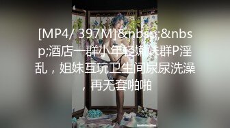 [MP4/ 397M]&nbsp;&nbsp;酒店一群小年轻嫩妹群P淫乱，姐妹互玩卫生间尿尿洗澡，再无套啪啪