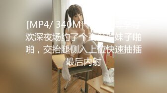 [MP4/ 340M] 情感主博李寻欢深夜场约了个高颜值妹子啪啪，交抬腿侧入上位快速抽插最后内射