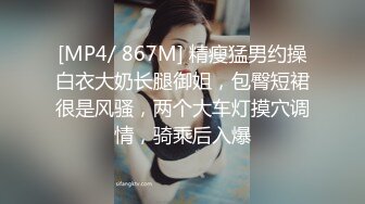 [MP4/ 867M] 精瘦猛男约操白衣大奶长腿御姐，包臀短裙很是风骚，两个大车灯摸穴调情，骑乘后入爆