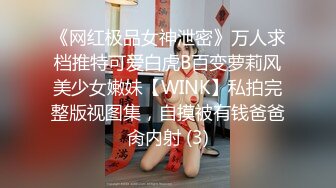 《网红极品女神泄密》万人求档推特可爱白虎B百变萝莉风美少女嫩妹【WINK】私拍完整版视图集，自摸被有钱爸爸肏内射 (3)