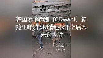 韩国娇艳伪娘『CDwant』狗笼里啪啪 SM情趣秋千上后入无套内射