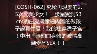 [COSH-062] 究極再現度的2.5次元美少女！！腰圍實測53cm的白皮膚纖細肉體的做孩子認真性愛！我的柱穿透子宮！中出同時翹曲身體的激情高潮受孕SEX！！