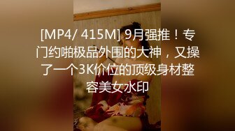 [MP4/ 415M] 9月强推！专门约啪极品外围的大神，又操了一个3K价位的顶级身材整容美女水印