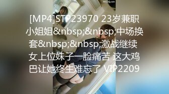 [MP4]STP23970 23岁兼职小姐姐&nbsp;&nbsp;中场换套&nbsp;&nbsp;激战继续 女上位妹子一脸痛苦 这大鸡巴让她终生难忘了 VIP2209